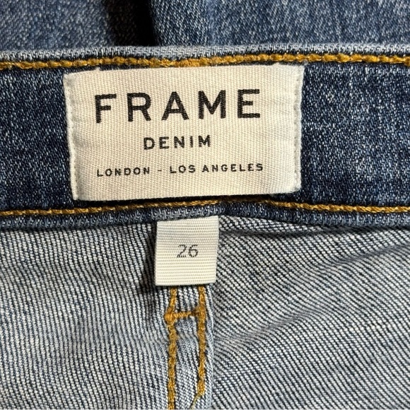 FRAME Denim Jeans Le Nouveau Straight Raw Hem Jeans in Sheffield size 26* - Picture 8 of 16